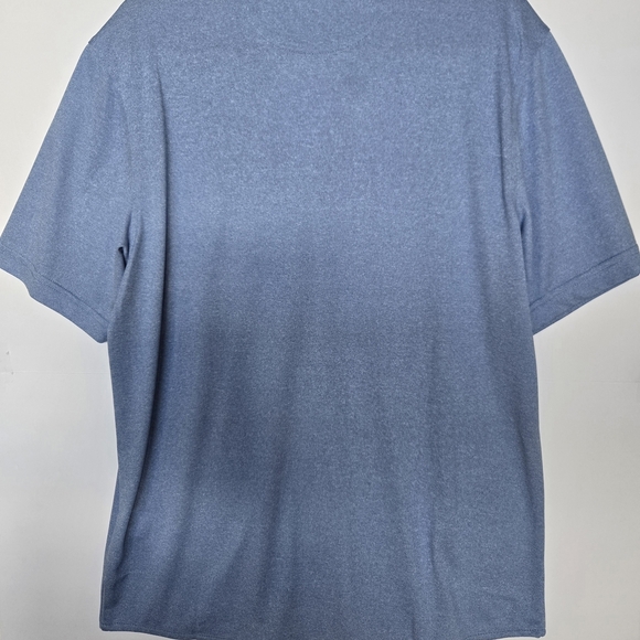 NWT, GREG NORMAN Men's Blue Short Sleeve Shirt. Size M - Picture 9 of 9